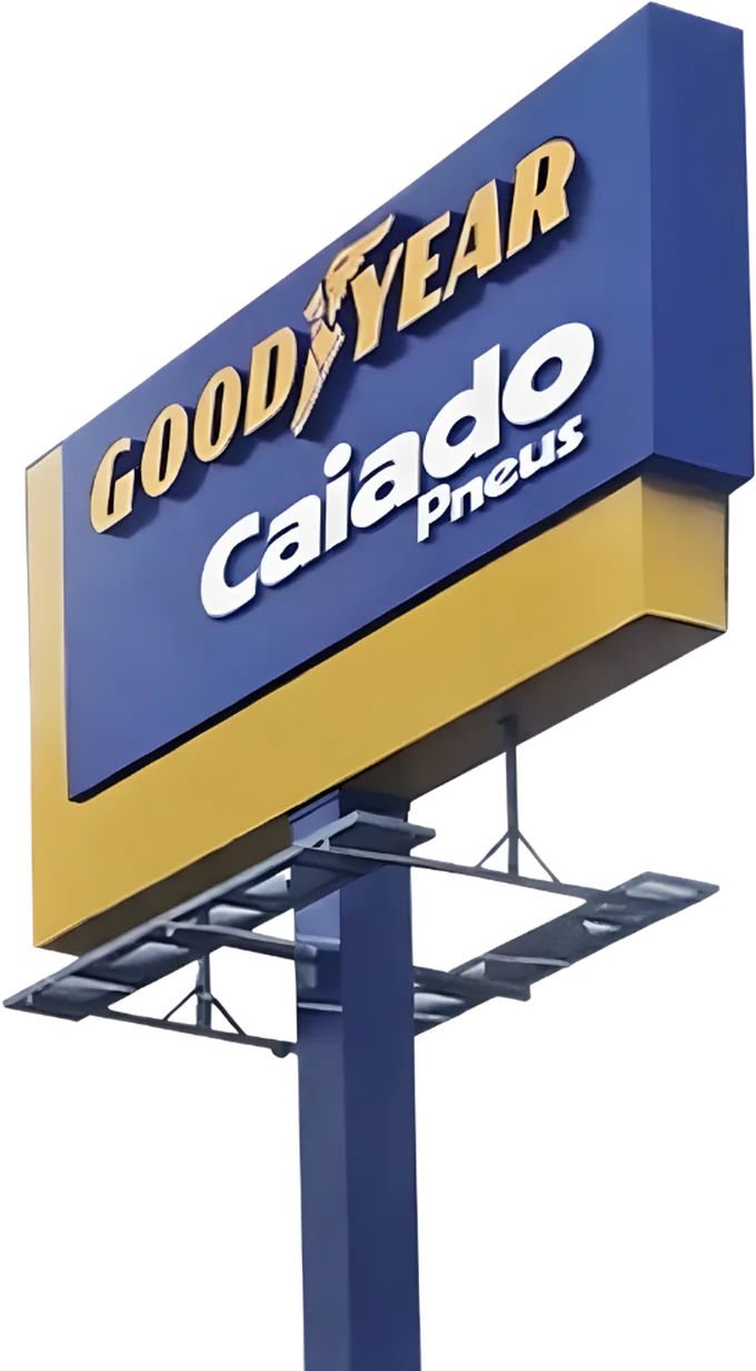 Totem Goodyear e Caiado Pneus
